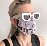 303 Face Mask, Bass Synth Fitted Face Cover