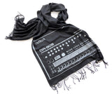 Detroit Techno 909 Scarf, Acid Techno Pashmina, by Cyberoptix