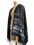 Detroit Drum Machine Pashmina, 909 Techno Linen-Weave Pashmina, by Cyberoptix