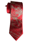 Aries Necktie, rust red. Zodiac Constellation Star Chart Tie by Cyberoptix