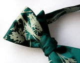 Absinthe bow tie. Sage on emerald green bowtie.