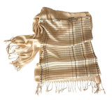 Accounting fringed scarf, luxe weight. Accountant gift by Cyberoptix.