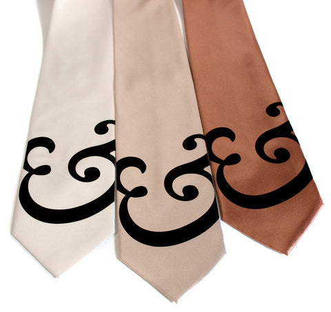 Ampersand Necktie. Caslon Font Tie