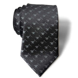 Anvil Necktie, black pearl on black. Metalworking Print Tie by Cyberoptix