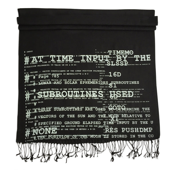 小物 NEXTRAVELER BLACK POCKER with DOWN SCARF apollo-11-code-printed-