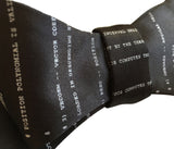 Apollo 11 NASA Source Code Bow Tie, black. By Cyberoptix