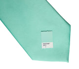 Blue Green solid color necktie, Aqua Blue tie by Cyberoptix Tie Lab