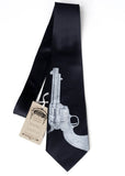 Black revolver necktie
