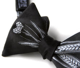 Black beer bow tie.
