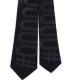Black Hexadecimal Code Necktie