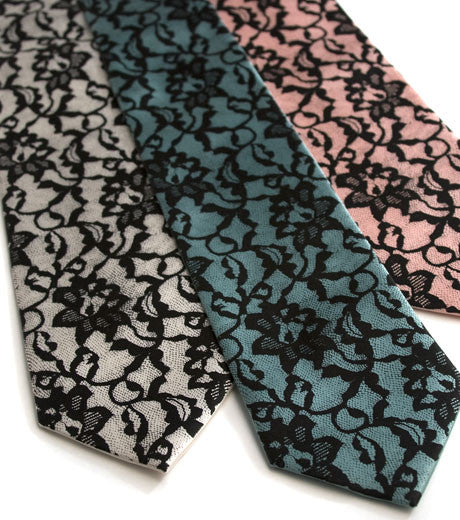 mens lace tie