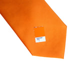 Orange solid color necktie, Carrot tie by Cyberoptix Tie Lab