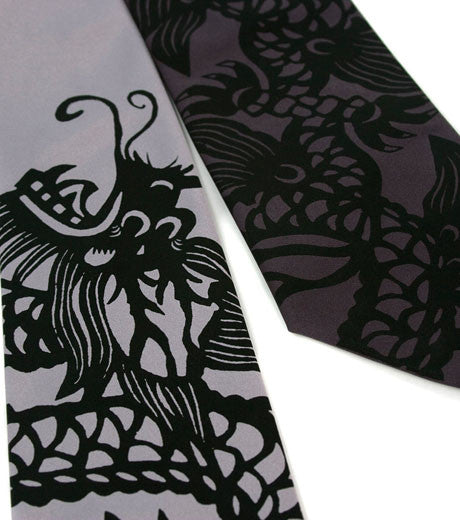 chinese dragon tie