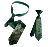 Father and son circuit board ties. emerald green