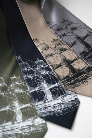 Clipper Ship Silk Necktie