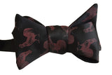 Lunar New Year Fire Cock Print Bow Tie. Rooster Print Bowties, Cyberoptix