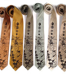 Coffee Bean Neckties, espresso print.