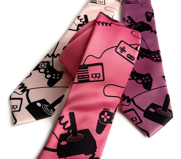 Video Game Controllers Necktie. Control Freak Tie