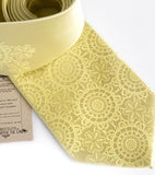 Butter ink on butter silk.