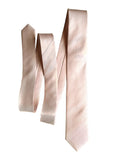 cotton candy pink woven herringbone silk necktie, by cyberoptix