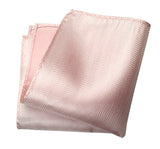 Cotton candy pink woven herringbone silk pocket square, by Cyberoptix