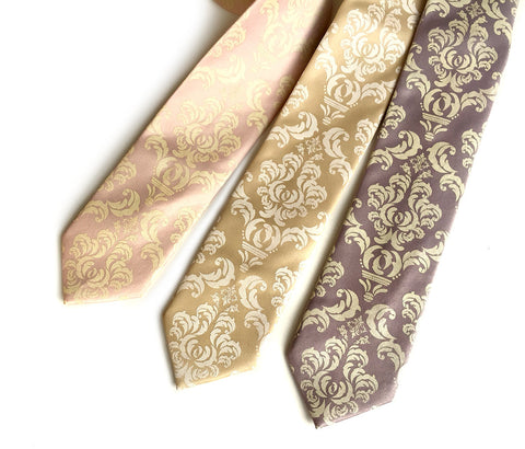 Damask Print Necktie