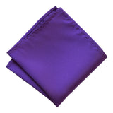 Deep Purple Pocket Square. Solid Color Satin Finish, No Print, by Cyberoptix