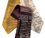 Dewey Decimal Literary Neckties