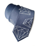 cut diamond necktie