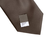 Dark brown necktie, driftwood solid color tie by Cyberoptix Tie Lab