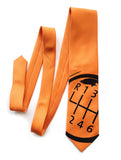 Carrot Orange Gear Shift necktie, by Cyberoptix