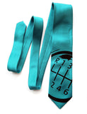 Turquoise Shifter Knob necktie, by Cyberoptix