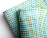 Graph Paper pocket square: moss on ice.