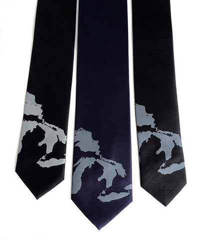 Great Lakes Map Necktie