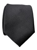 Gunmetal grey solid color necktie. Woven tie, by Cyberoptix