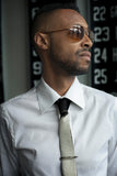 Natural Black and White Holstein Hair-On Hide Leather Necktie