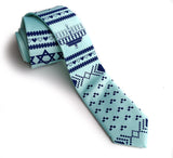 Hanukkah Sweater tie, ice blue