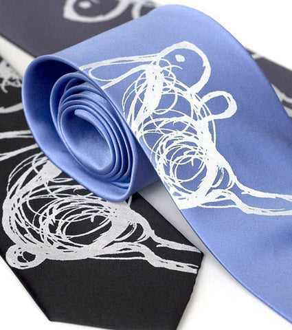 Hare Tie. Bunny Rabbit silk necktie