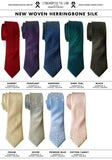 Cyberoptix herringbone silk neckties