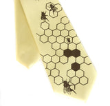 Honeybee kids tie. Boys clip-on necktie.