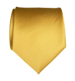 Honey Gold solid color necktie, yellow tie by Cyberoptix Tie Lab