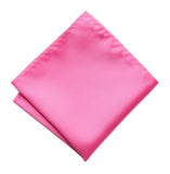 Hot Pink Pocket Square. Solid Color Satin Finish, No Print, by Cyberoptix