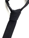 Black Industrial Felt Necktie, by Cyberoptix Tie Lab.