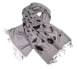 silver insect scarf