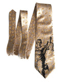 Scales of Justice Tie, Limited Edition Pale Gold Luxe Silk