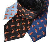 Tiny Koi Print Neckties. Goldfish Pattern Ties by Cyberoptix