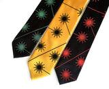 Laser Hazard Sign neckties