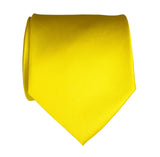 Lemon Yellow solid color necktie, by Cyberoptix Tie Lab