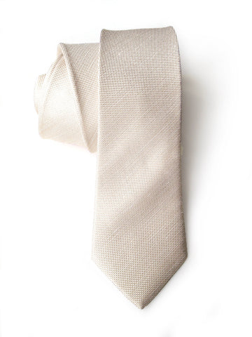 Light Khaki Linen Necktie. Solid Color Tie, Davison