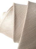 Light Khaki Silk Linen Blend Necktie, "Davison" by Cyberoptix